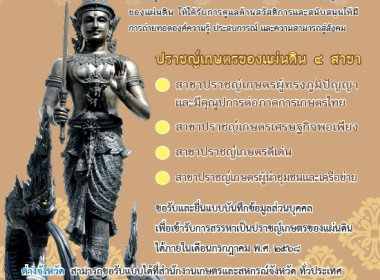 ประชาสัมพันธ์ การสรรหาปราชญ์เกษตรของแผ่นดิน ปี 2569 พารามิเตอร์รูปภาพ 2