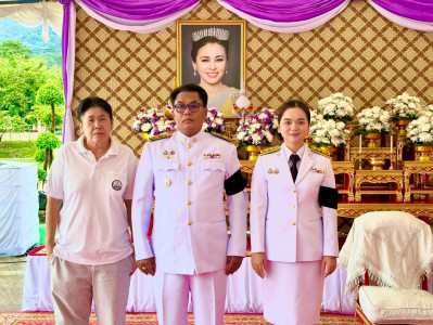 ร่วมพิธีเจริญพระพุทธมนต์และทำบุญตักบาตรถวายพระราชกุศล ... พารามิเตอร์รูปภาพ 1